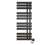 TINS Seche Serviette Electrique Seche Serviette Noir WiFi 500×1300mm 450W Porte-Serviettes électrique pour Alexa et Google Home et APP Radiateur Salle de Bain Économie d'énergie -WiFi Black Right