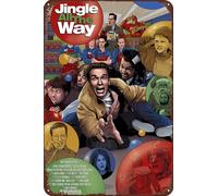 TINSAEGE Plaque en métal Jingle All The Way | Panneaux décoratifs et plaques pour votre bar, club ou décoration murale - 20,3 x 30,5 cm
