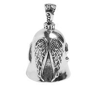 tinshow Clochette Moto Guardian Ride Bell, Porte-Clés Bonheur Moto, Guardian Bell Acier Inoxydable Argent Lucky Bell Cloches de Moto Cloches, Cloche d'esprit pour Motard, Bell Guardian Ou Porte Clés