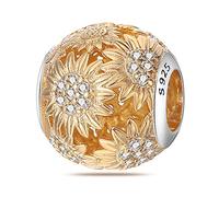 TINSLO Charme Pearl en argent sterling 925 pour bracelet et collier Pandora Compatible avec bracelets européens pour femmes et filles