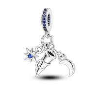 TINSLO Charme Pearl en argent sterling 925 pour bracelet et collier Pandora Compatible avec bracelets européens pour femmes et filles B11