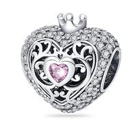 TINSLO Charme Pearl en argent sterling 925 pour bracelet et collier Pandora Compatible avec bracelets européens pour femmes et filles