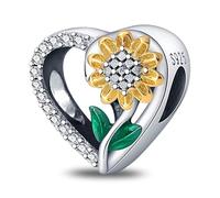 TINSLO Charme Perles en argent sterling 925 pour bracelet et collier Pandora Compatible avec bracelets européens pour femmes et filles