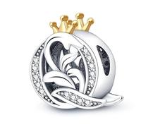 TINSLO Charme Perles en forme de lettre de A à Z pour bracelet, En argent sterling 925, Compatible avec les bracelets et colliers Pandora, Compatible avec les bracelets européens pour femmes et filles