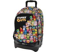 Tinta Unita TintaUnita Stumble Guys Dream Cross Trolley et Sac à dos, Personnage de Jeu Coloré Trois Couleurs Aléatoire