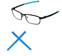 Tintart Chaussettes de rechange pour lunettes de soleil Oakley Pitchman OX8050/Pitchman R OX8105, bleu, Taille unique