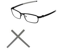 Tintart Chaussettes de rechange pour lunettes de soleil Oakley Pitchman OX8050/Pitchman R OX8105, gris, taille unique