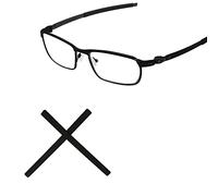 Tintart Chaussettes de rechange pour lunettes de soleil Oakley Pitchman OX8050/Pitchman R OX8105, Noir , taille unique