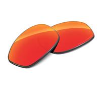Tintart Lentilles de rechange performantes compatibles avec Oakley Fives 2.0 polarisées gravées, Rouge feu - Polarisé max, Taille unique