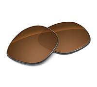 Tintart Lentilles de rechange performantes compatibles avec Oakley Latch OO9265 polarisées gravées, Marron noisette - Polarisé max, Taille unique