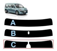 Tintcom.com Film Solaire Prédécoupé Teinté Pare-Brise pour Kangoo Maxi 5-Portes 2011-2018 (50% Noir Fumé Léger, B)