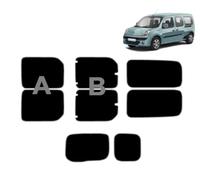 Tintcom.com Film Solaire Prédécoupé Teinté pour Kangoo Maxi 5-Portes 2011-2018 Vitres Arrière & Lunette (20% Noir Fumé Foncé, A)