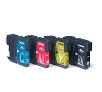 Brother LC1100VALBPDR cartouche d'encre 4 pièce(s) Original Noir, Cyan, Magenta, Jaune