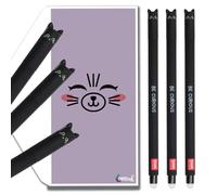 Tinte Ink Legami Lot de 3 stylos effaçables avec jolie enveloppe Motif chat