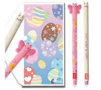Tinte Ink Legami Lot de 2 stylos effaçables avec jolie enveloppe Motif lapin de Pâques Papillon