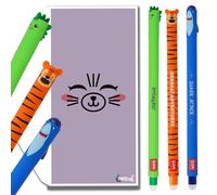 Tinte Ink Legami Lot de crayons effaçables avec enveloppe - Set tigre, dinosaure et requin