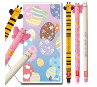 Tinte Ink Legami Stylos effaçables avec jolie pochette - (Spécial Pâques Lapin, Abeille, Papillon Set, 3 stylos)