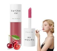 Tinted Lip Glow Oil - Keep Shiny All Day with Waterproof, Smudge-Proof, For Lush Hydrated Lips with a Natural Glow (04#Cherry)