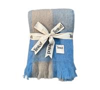 Tinted Plaid en laine Ahlblom 130x170 cm Beige-blue