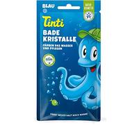 Tinti Cristaux de bain BDIH - Coloration et soin de la peau délicate des enfants - Bleu - 63 g