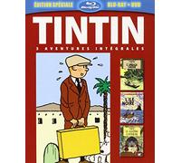 Tintin - 3 aventures - Vol. 2 : L'ïle noire + L'oreille cassée + Le Sceptre d'Ottokar [Combo Blu-ray + DVD]