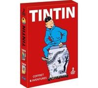Tintin - 6 Aventures - Vol. 1 : Les Cigares De Pharaon + Le Lotus Bleu + Tintin En Amérique & Vol. 2 : L'ïle Noire + L'oreille Cassée + Le Sceptre D'ottokar - Pack