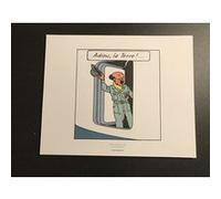 TINTIN - Adieu, la terre!... - 19,5x24 cm - AFFICHE / POSTER G