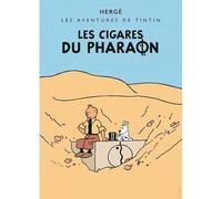 Tintin Carte postale album de Les Cigares du Pharaon colorisé 300916 (10x15cm)