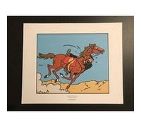 TINTIN - Cheval Haddock - 19,5x24 cm - AFFICHE / POSTER G