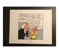 TINTIN - elle se dirige vers nous - 19,5x24 cm - AFFICHE / POSTER G