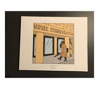 TINTIN - Musée Ethnographique - 19,5x24 cm - AFFICHE / POSTER G