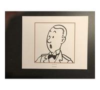 TINTIN - Personnage / étoile - 19,5x24 cm - AFFICHE / POSTER G