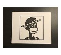 TINTIN - Personnage / gamin au Congo - 19,5x24 cm - AFFICHE / POSTER G