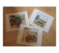 TINTIN - Tryptich / Affaire Tournesol - 19,5x24 cm - AFFICHE / POSTER G