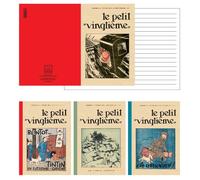 Tintinimaginatio Set de 4 carnet de notes Tintin Le Petit vingtième 10,5x14,8cm (54394)