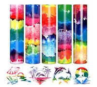 Tintnut Feuille De Vinyle Thermocollant à L'aquarelle Pour T-Shirt, Tissu, Nuages, Multicolore, 30,5 X 30,5 Cm