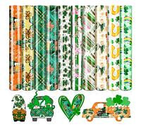Tintnut Lot De 10 Feuilles De Vinyle Pour Transfert Thermique - Vert - 30,5 X 25,4 Cm