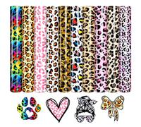 Tintnut Lot De 10 Films Pour Traceur Textile Leopard - 30 Cm X 25 Cm - Parfait Pour Traceur Et Presse De Transfert