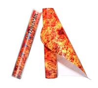 Tintnut Rouleau de vinyle de transfert thermique en forme de flamme - 30,5 x 2,4 m - Vinyle thermocollant imprimé pour T-shirt, sac, artisanat, chapeau, oreiller pour Cricut ou Silhouette Cameo