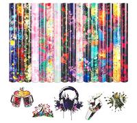 Tintnut Splash Lot De 16 Feuilles De Vinyle De Transfert Thermique Pour T-Shirts, Chapeaux, Vêtements, 25,4 X 30,5 Cm, Vinyle Imprimable à Repasser