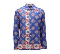 Tintoria Mattei 954 - Camicia Ette Chemise Imprimée en Coton - Homme - Chemises - Multicolore - Taille: XL