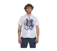 Tintoria Mattei 954 - Camicia Mezza Manica - Homme - Chemises - Blanc - Taille: L