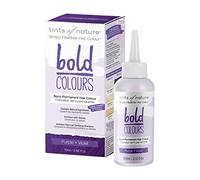 Tints of Nature Bold Colour Purple Semi-Permanent Hair Dye, Coloration Capillaire Semi-Permanente, Sans Ammoniac et Sans Dommages, Violet 70 ml