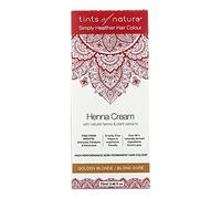 Tints of Nature Golden Blonde Semi-Permanent Henna Cream Hair Colour, Coloration Capillaire Semi-Permanente, Sans Ammoniac et 95% Naturelle, Blond Doré 70 ml