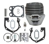 TINVHY K750 Kit de piston cylindrique 51 mm de rechange pour scie à béton K760 (ancienne) Partner Cutoff avec bougie d'allumage à roulement à aiguilles