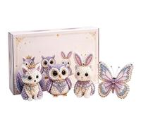 Tiny 3D Beaded Animal DIY Kit - DIY Beginner-Friendly Cute, Miniature Glass Seed Bead Crafting Bundle, Weaving Animal-Free-Concept Sculpture Supplies | Easy Threading Creative Activity For Adult