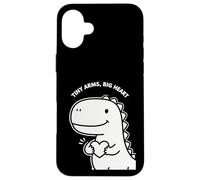 Tiny Arms Big Heart Dinosaure Mignon pour Enfants Motif Saint-Valentin Coque pour iPhone 16 Plus