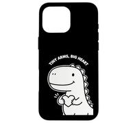 Tiny Arms Big Heart Dinosaure Mignon pour Enfants Motif Saint-Valentin Coque pour iPhone 16 Pro Max