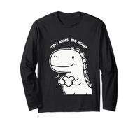 Tiny Arms Big Heart Dinosaure Mignon pour Enfants Motif Saint-Valentin Manche Longue