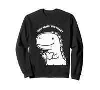 Tiny Arms Big Heart Dinosaure Mignon pour Enfants Motif Saint-Valentin Sweatshirt